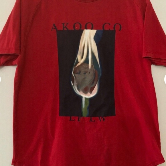Akoo MFG CO Red Graphic T-Shirt - Picture 1 of 4